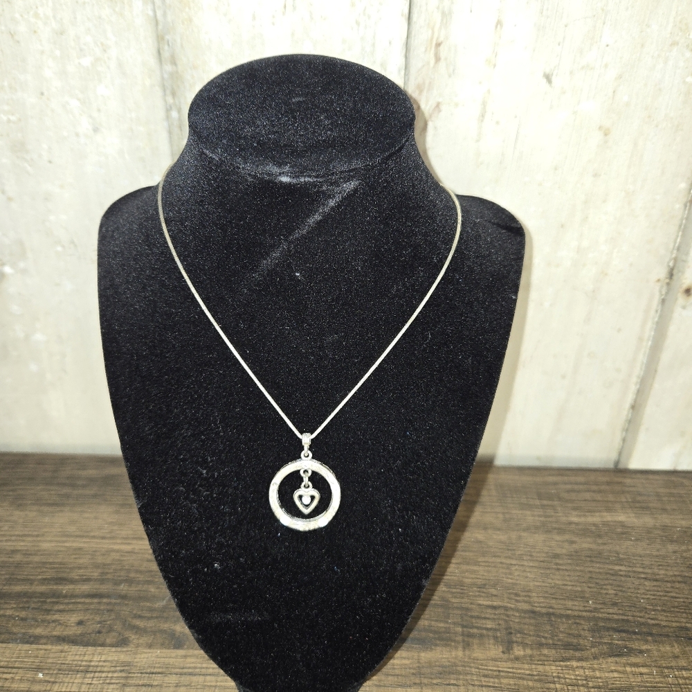 Brighton Elegant Silver Heart Pendant Necklace